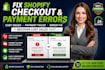 fix shopify checkout cart payment gateway errors failed payments issues