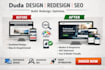 design redesign and do professional SEO for duda website design