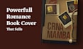 design a powerful romance book cover with strong concept
