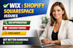 fix wix SEO issues shopify checkout errors optimize squarespace website speed