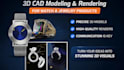 design 3d modeling and rendering for jewelry and gadget product render