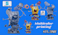 convert stl to 3mf split and color 3d model bambu lab multicolor 3d printing