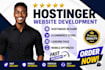 hostinger website design hostinger website  and setup hostinger