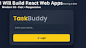 build a modern react web app with premium UI