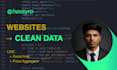 scrape any website to clean structured data