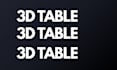 do custom 3d table 3d chair 3d paper