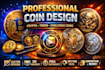 do a cryptocurrency, token, challenge coin, and coin design