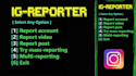 mass ig banning account report bot,remove bot,auto commenting bot,python program
