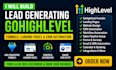 build lead generating gohighlevel funnels, landing pages, crm automation