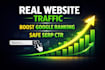 boost google ranking with safe serp CTR and real organic traffic
