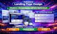 design a high converting, mobile responsive landing page