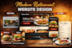 design restaurant website on wordpress wix or squarespace restaurant menu