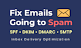 fix email deliverability, spf dkim dmarc SMTP issues