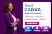 design canva website canva template canva mockup canva landing page canva ebook