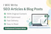 write professional articles and blog posts