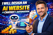design an ai website with chatbot and automation