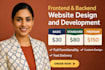 do frontend backend website design and development