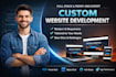 build custom website development as full stack developer, front end developer