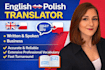 translate any text from english to polish