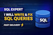 do sql data analysis and create insightful reports