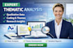 do thematic analysis, qualitative data coding, and research insights