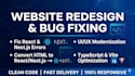 fix bugs and redesign your web app