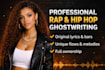 ghostwrite professional rap and hip hop lyrics
