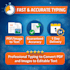 do fast and accurate typing work from pdf image or handwritten notes