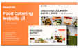 develop food ordering website food catering website
