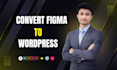 convert stunning figma to elementor or PSD to wordpress website