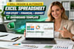 design automate excel spreadsheet for study financial budget dashboard template