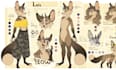 draw your furry or fursona reference sheet
