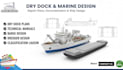 dry dock repair plans and technical documentation, barge and dredger ship design