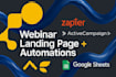 set up a fully automated webinar funnel