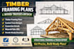 design timber structure framing plans and wood truss plan