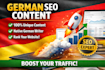 write german SEO blog article