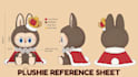 design custom plush reference sheet stuffed animal character kawaii ych concept