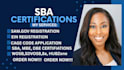 do sba, wosb, mbe, 8a certification, uei and cage code setup