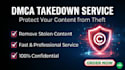 submit dmca takedown notice for copyright infringement