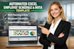 create automated excel employee work schedule, rota, manpower calender template