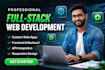 full stack developer web development custom app react node js frontend backend