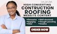 write compelling hvac, roofing, plumbing, construction website content