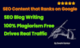 write SEO blogs that ranks on google