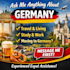answer and help with any questions about germany