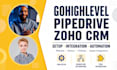 setup gohighlevel website pipedrive zoho CRM notion clickup zapier integration