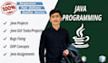 do java console, oop, swing, and javafx programming projects