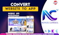 convert website into a professional android app