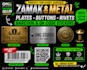 design metal tags, barcode stickers, qr code, buttons