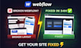 fix webflow bugs and responsive issues