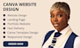 canva website design landing page website design
